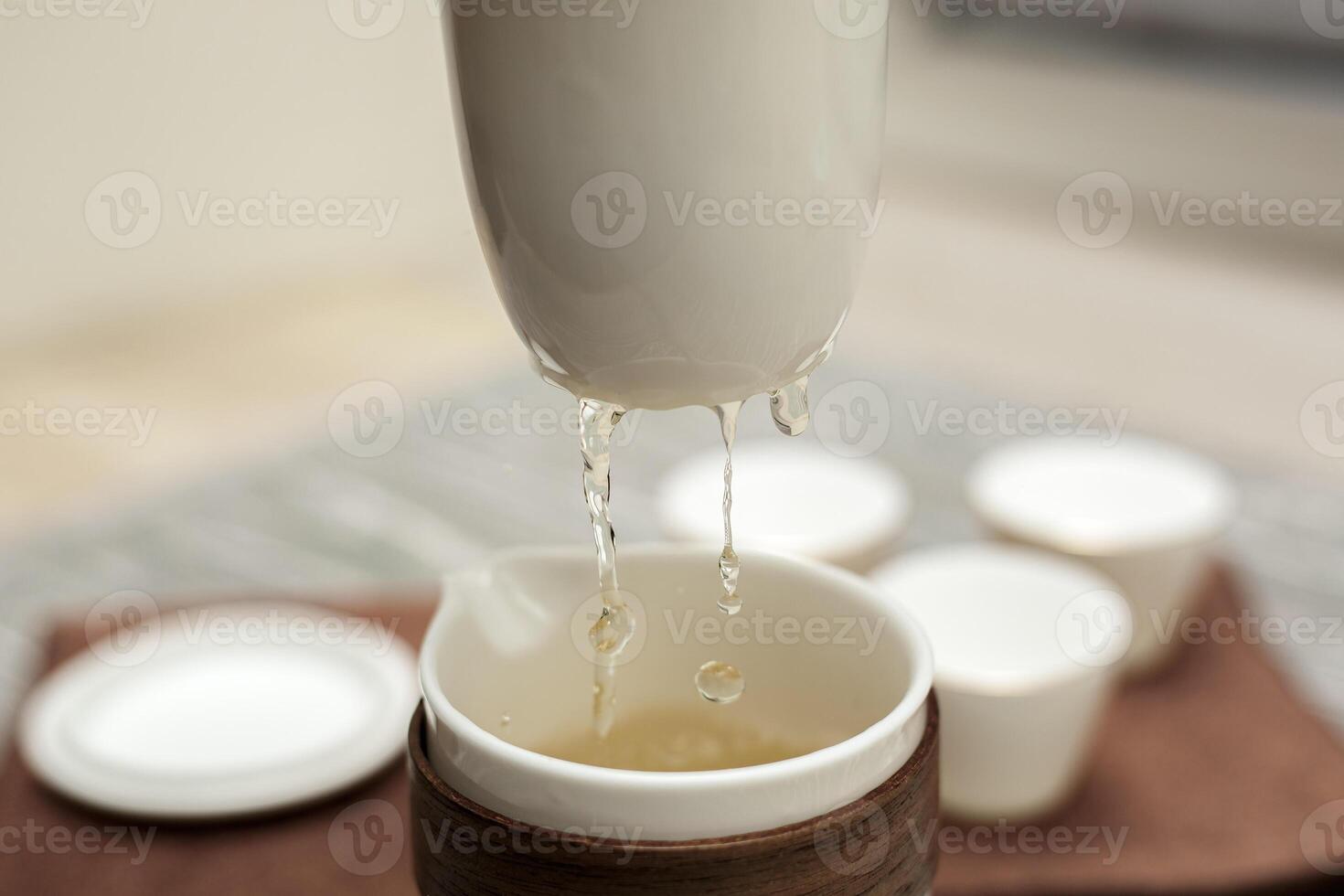 Aromatic Tea Brewing Capturing the Distinct Essence of the Fine Art of Tea Preparation photo