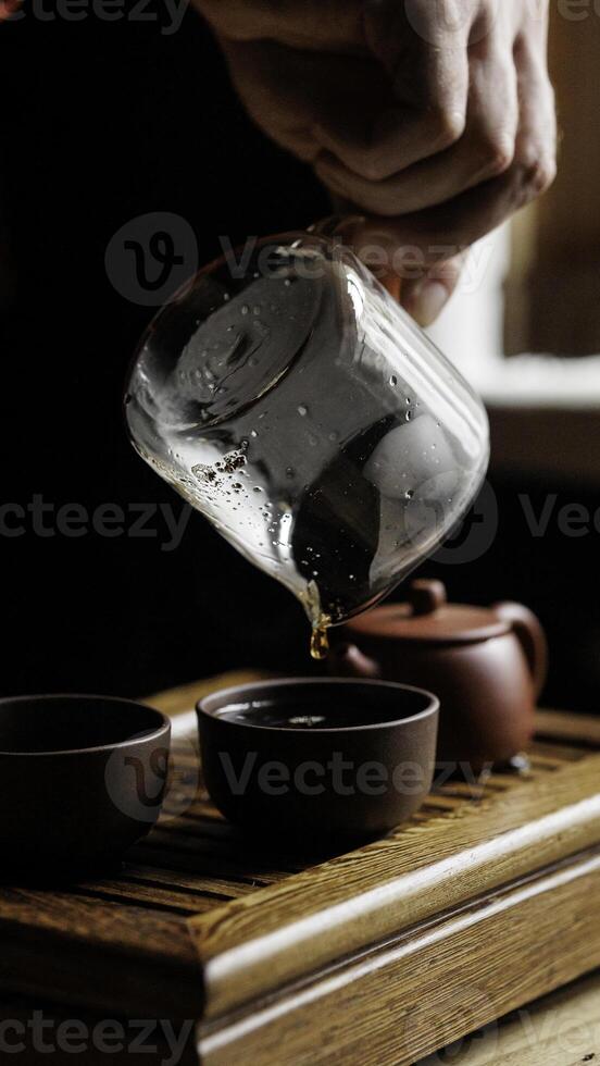 Exploring the Art of Tea Brewing A Serene and Tranquil Moment Captured in Time and Experience photo