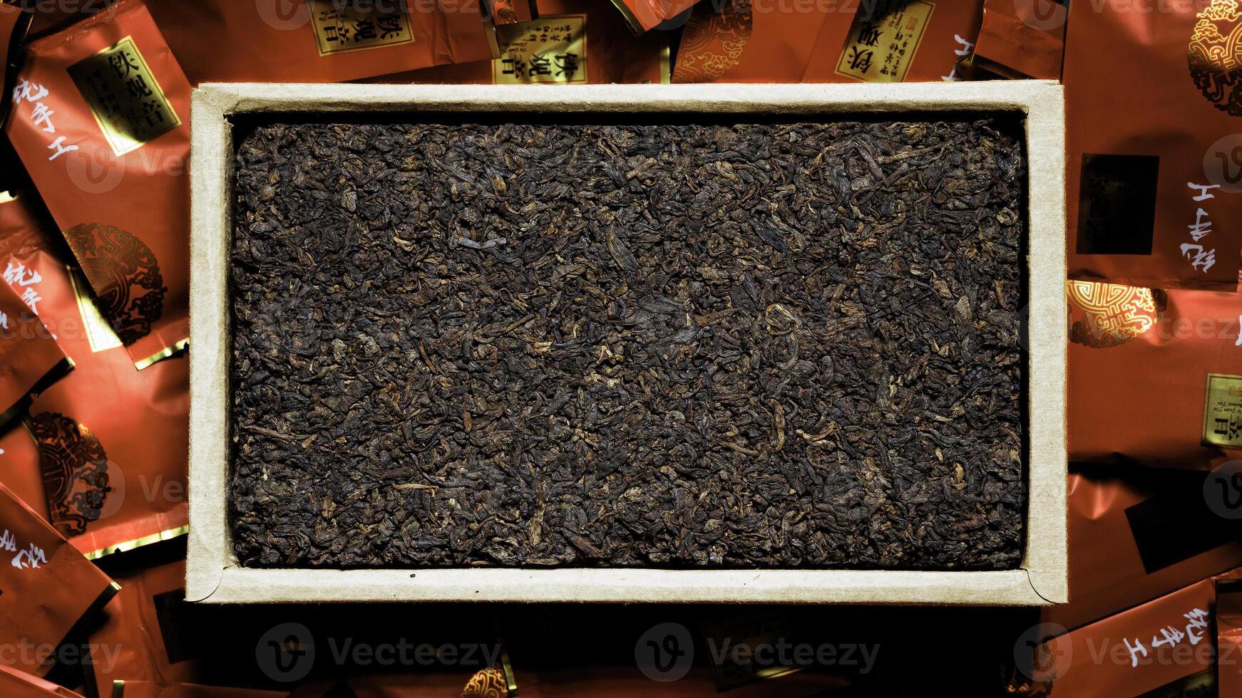 Experience HighQuality Loose Leaf Tea Presented Beautifully on a Wooden Tray for Enjoyment photo