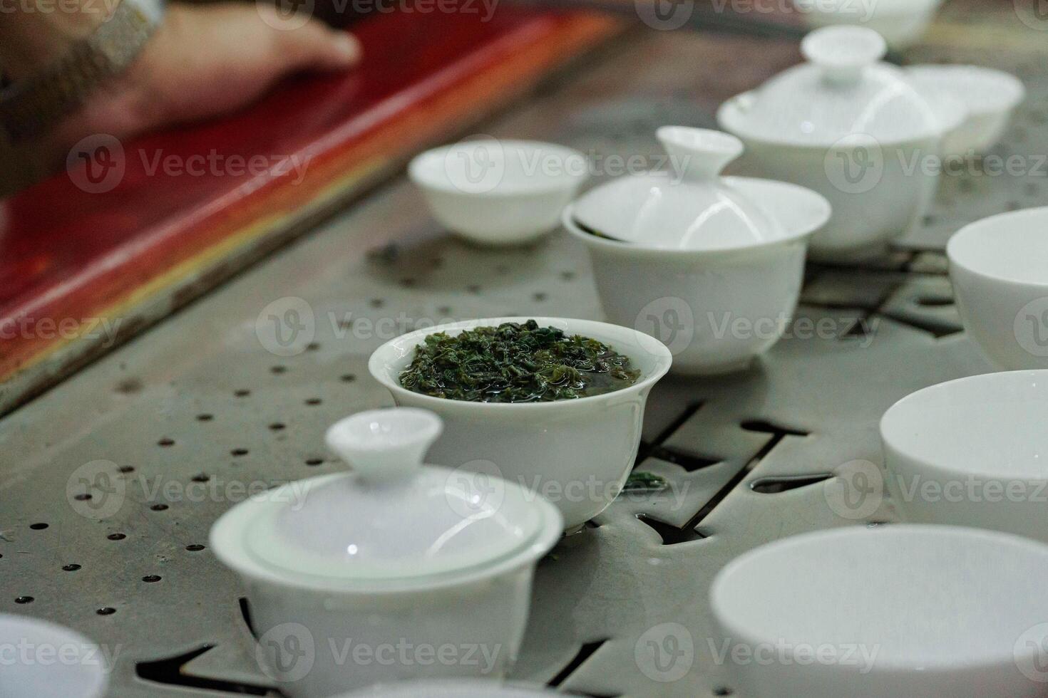 The Art of Tea Preparation Using Elegant Traditional Chinese Teaware and Techniques photo