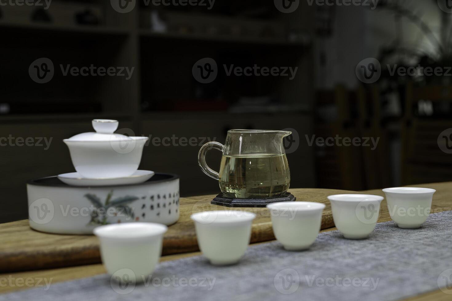 Experience the Traditional Tea Ceremony with a Fine Porcelain Setup that enhances the ritual photo