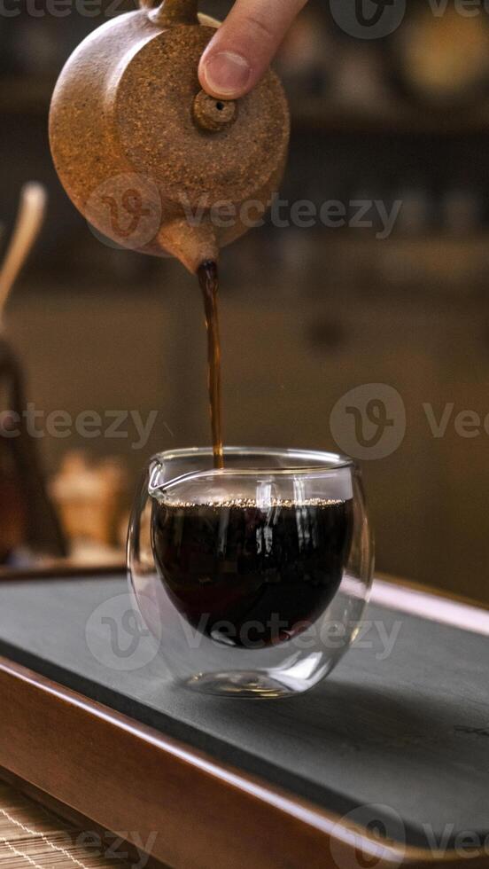 Enjoy the artisan coffee brewing in a cozy setting with a variety of delicious drinks photo