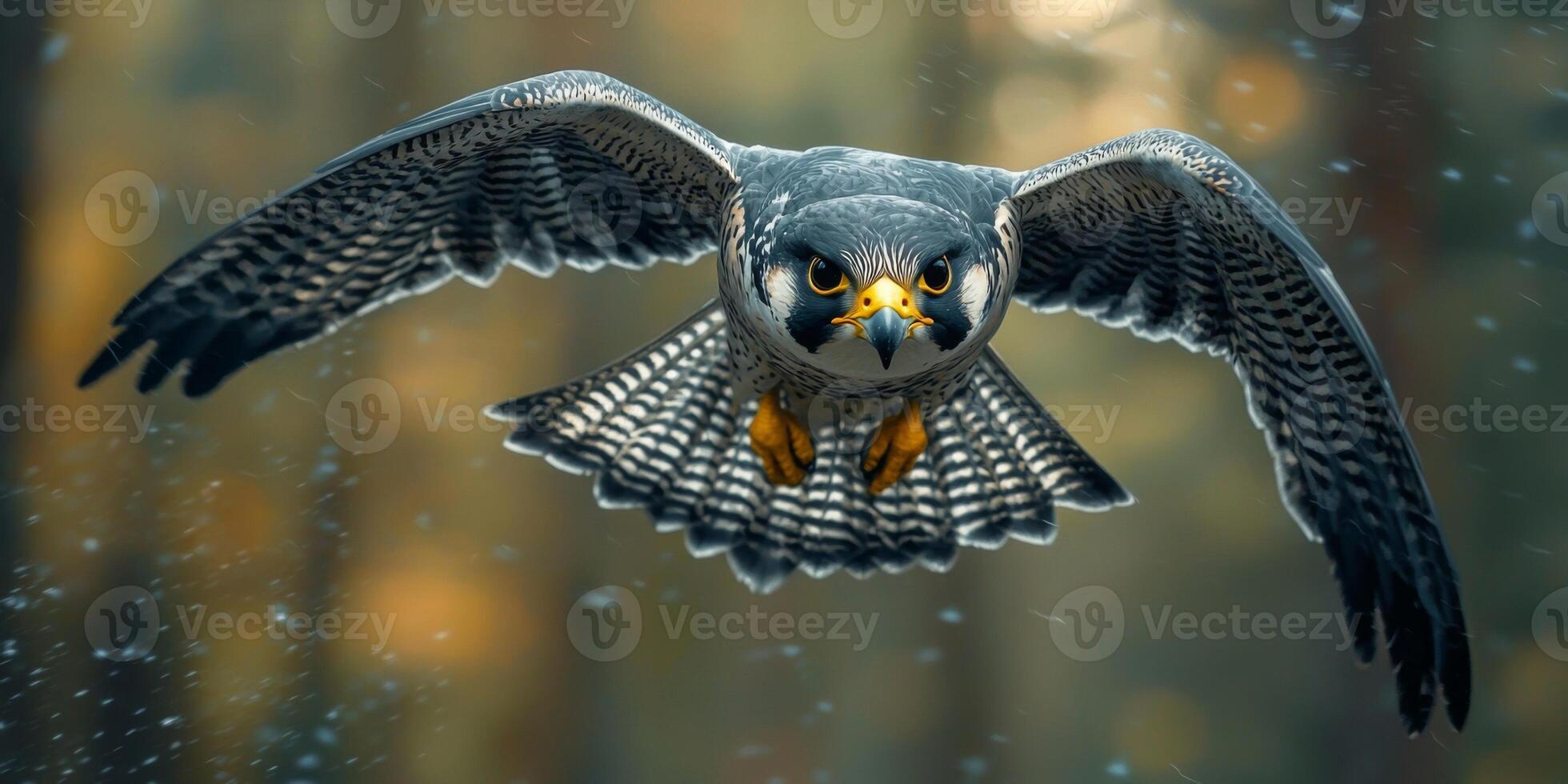 Peregrine Falcon in Flight High Speed Bird Photography Wildlife Nature photo
