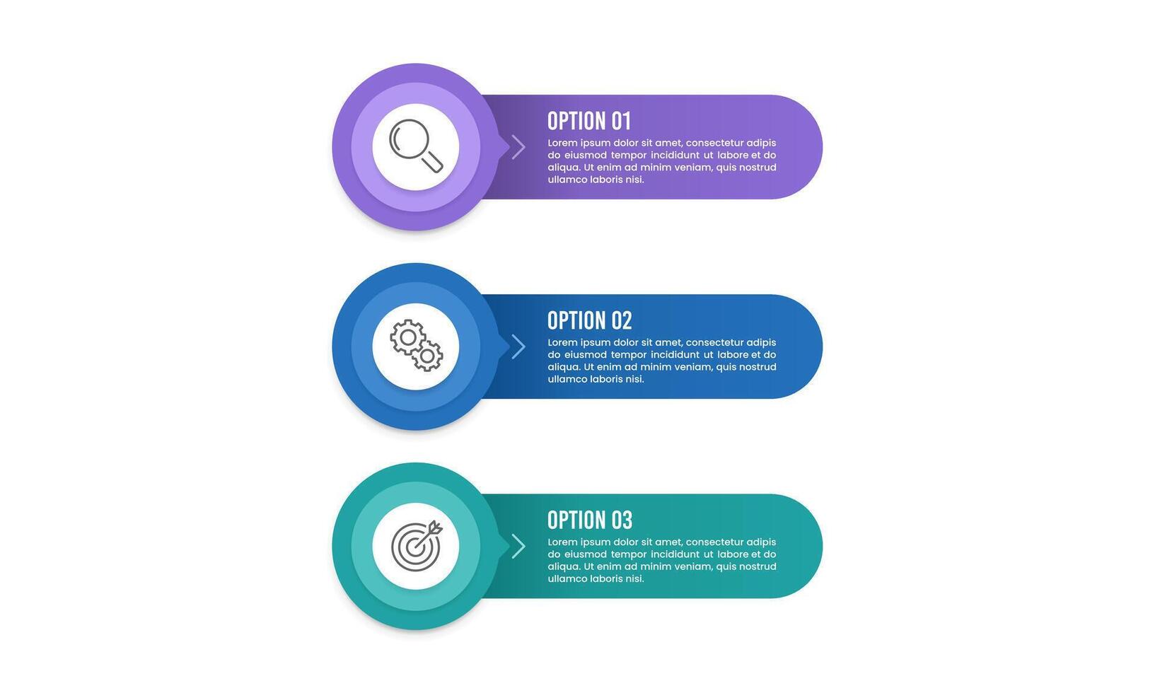 3 Infographic Labels That Are Important for Business Success. Presentation, Information, Data, Report and Plan. vector