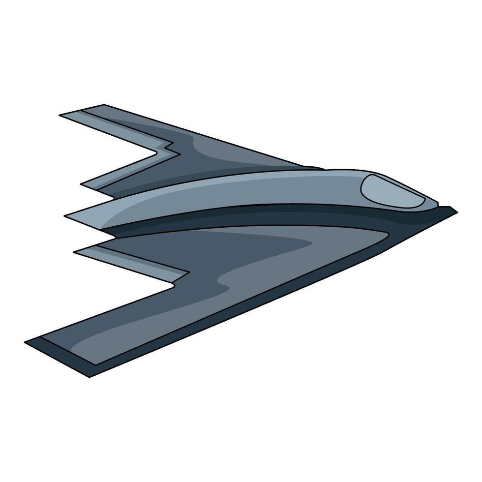 illustration of Stealth Aircraft vector