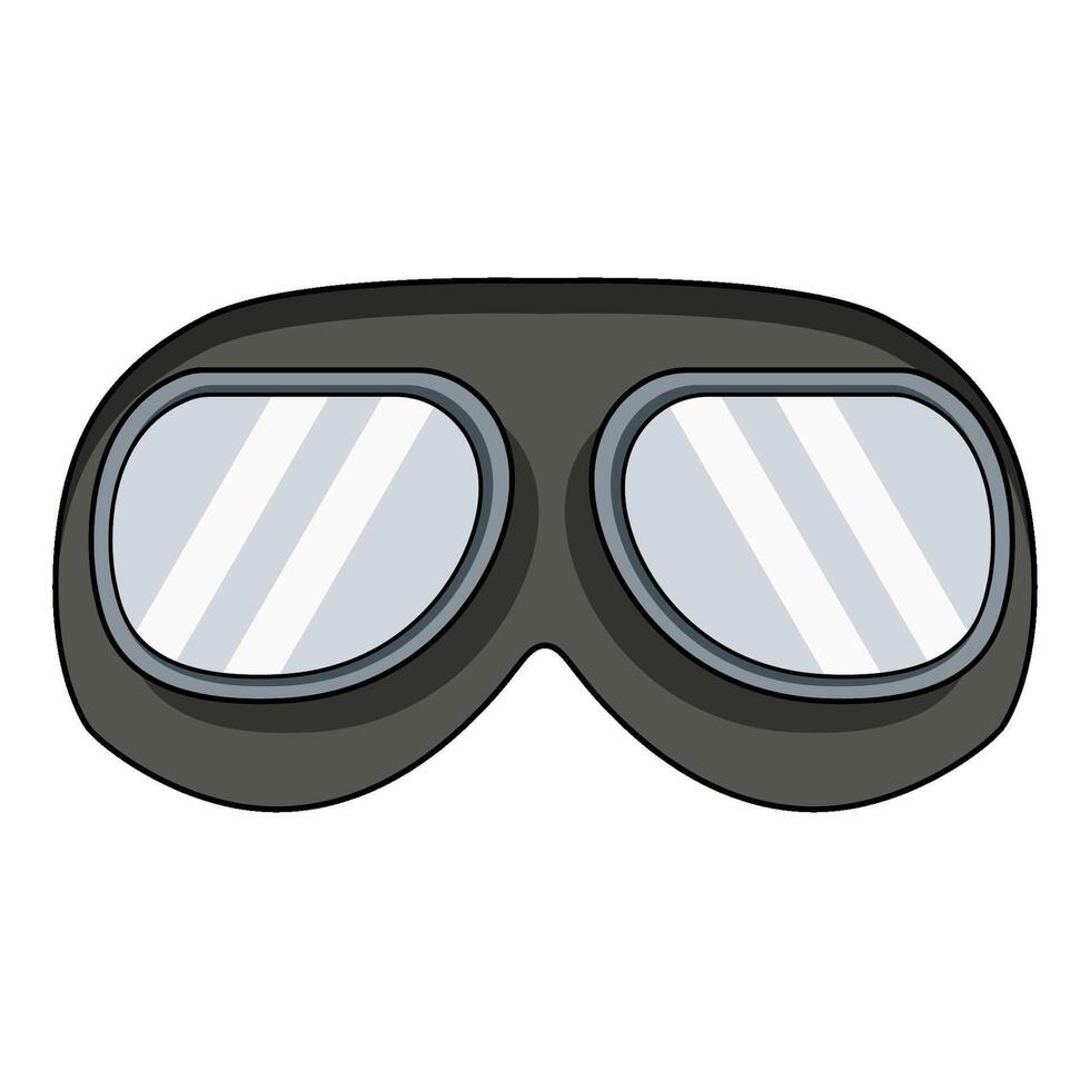 illustration of Pilot Goggles vector