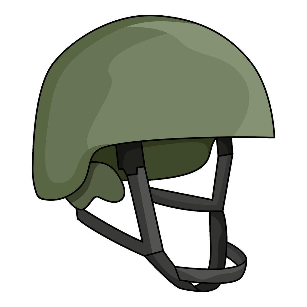 illustration of Soldier Helmet vector