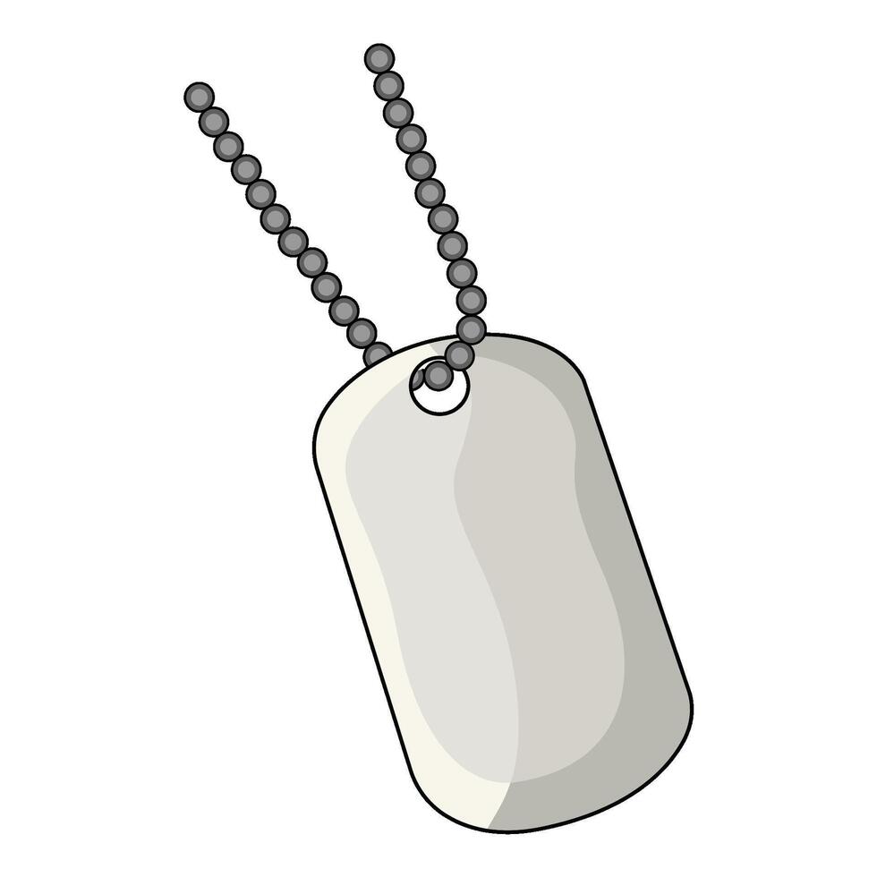 illustration of dog tag vector