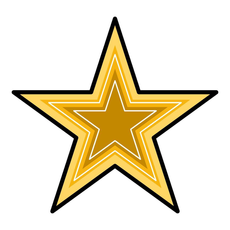 illustration of star motif vector