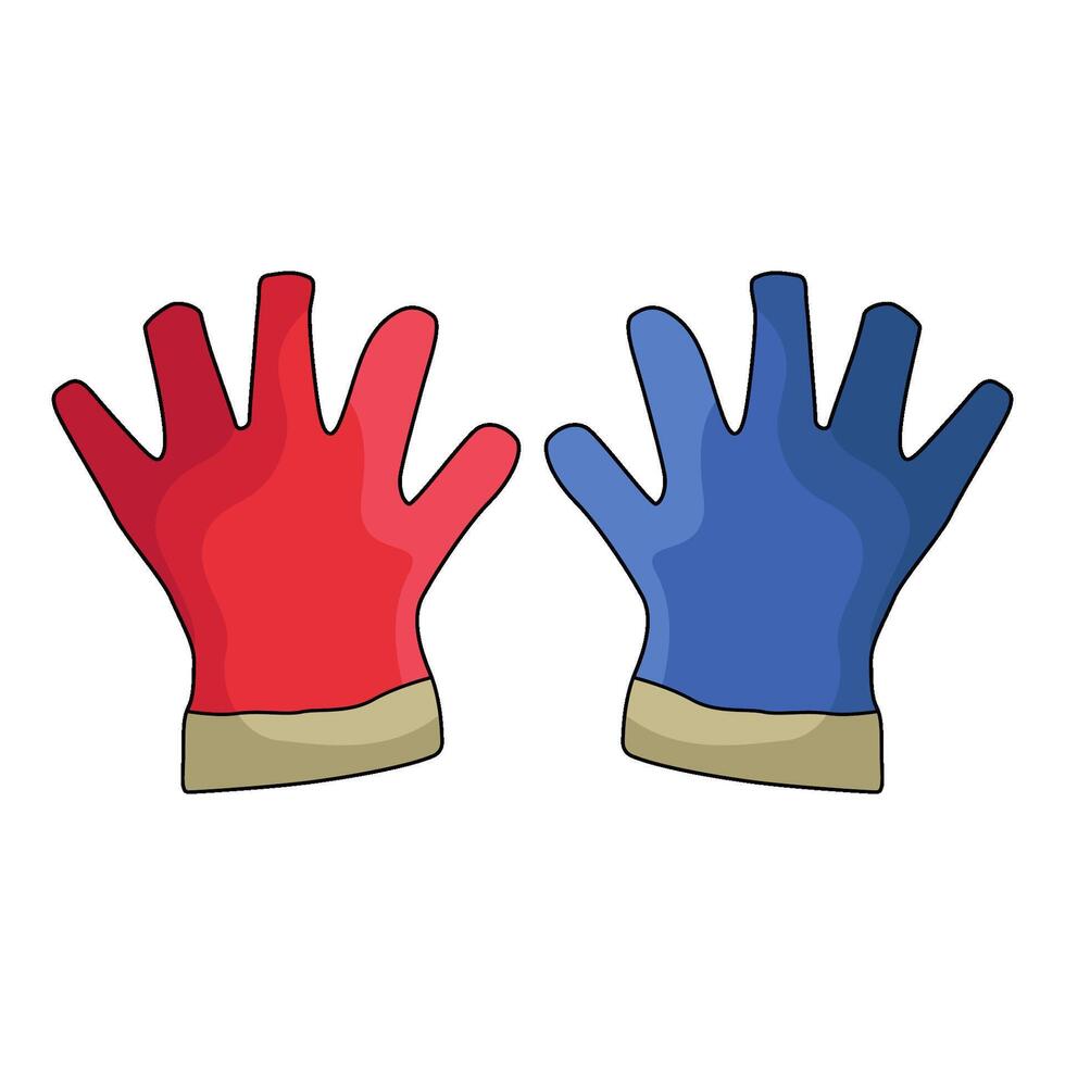 illustration of Circus Gloves vector