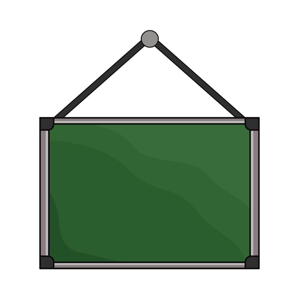 illustration of hanging chalkboard vector