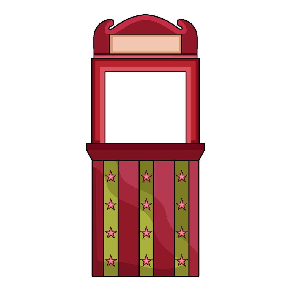 illustration of Ticket Booth vector