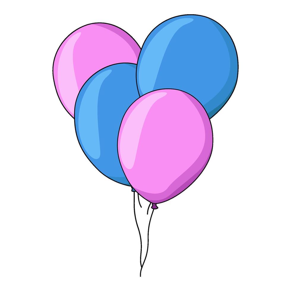 illustration of Balloons vector