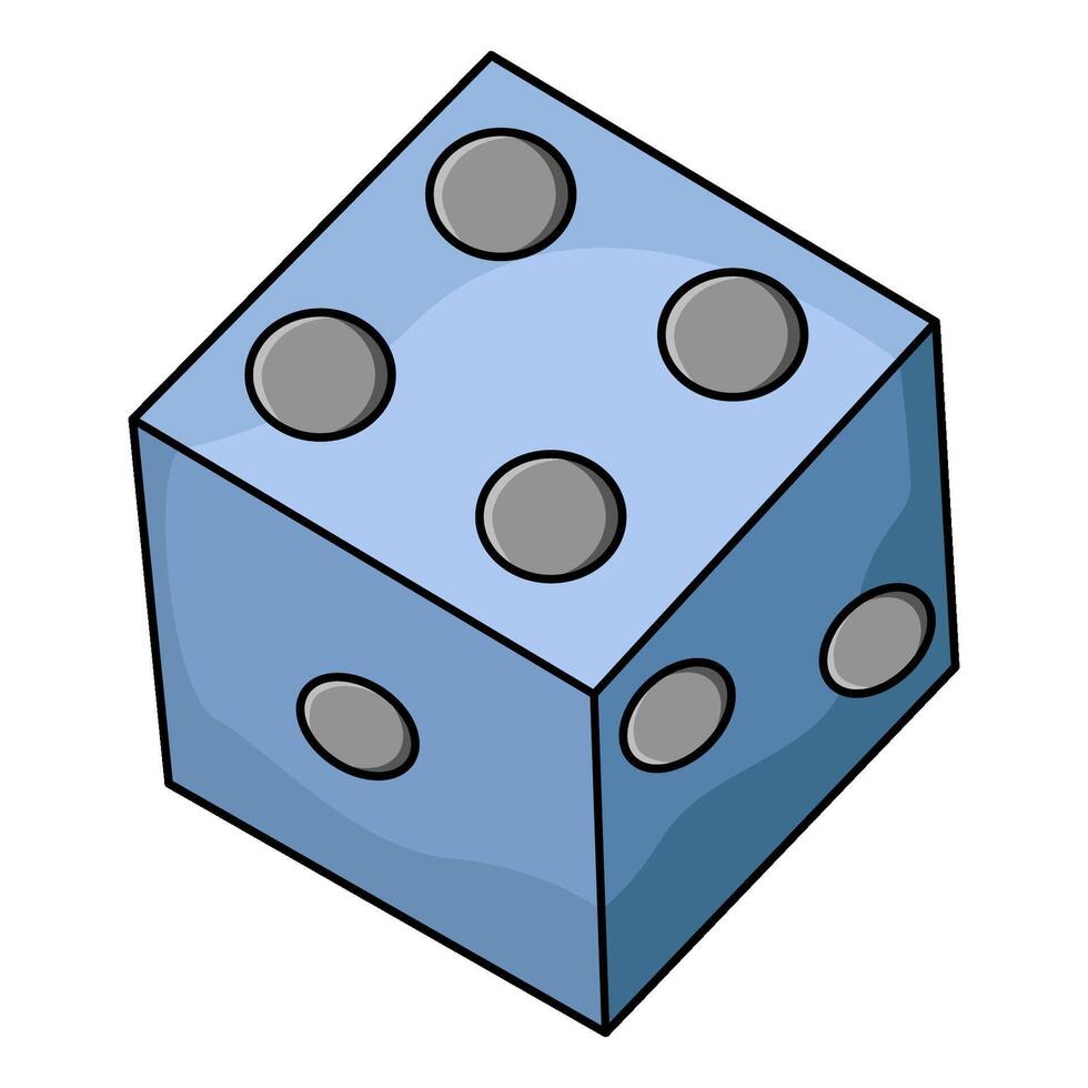 illustration of dice vector
