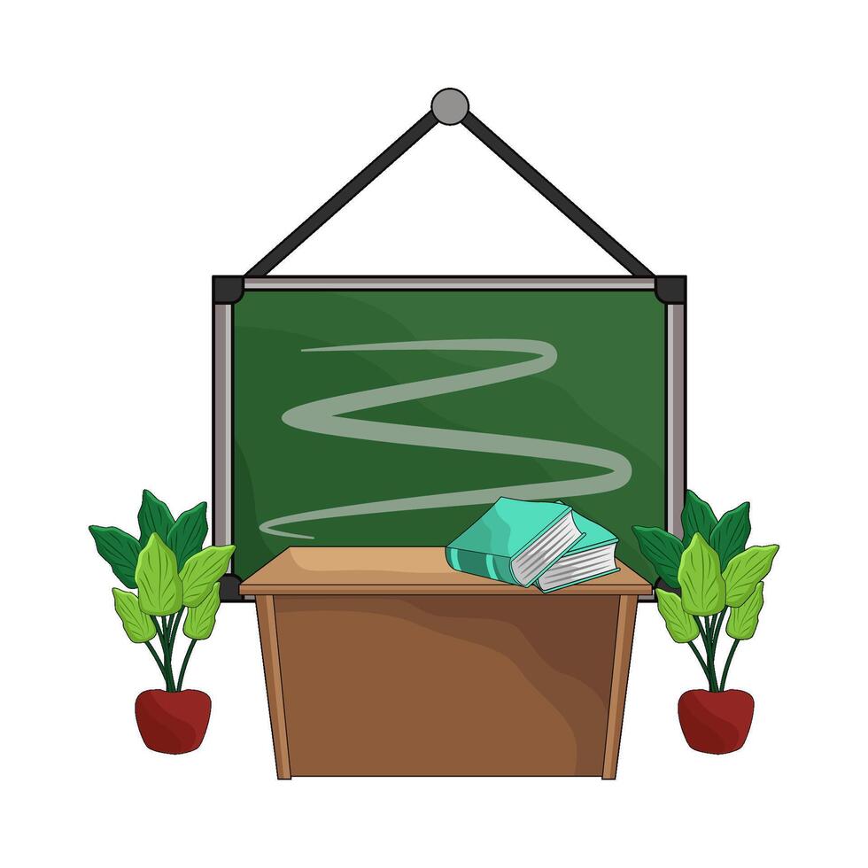 School Chalkboard Background Design vector