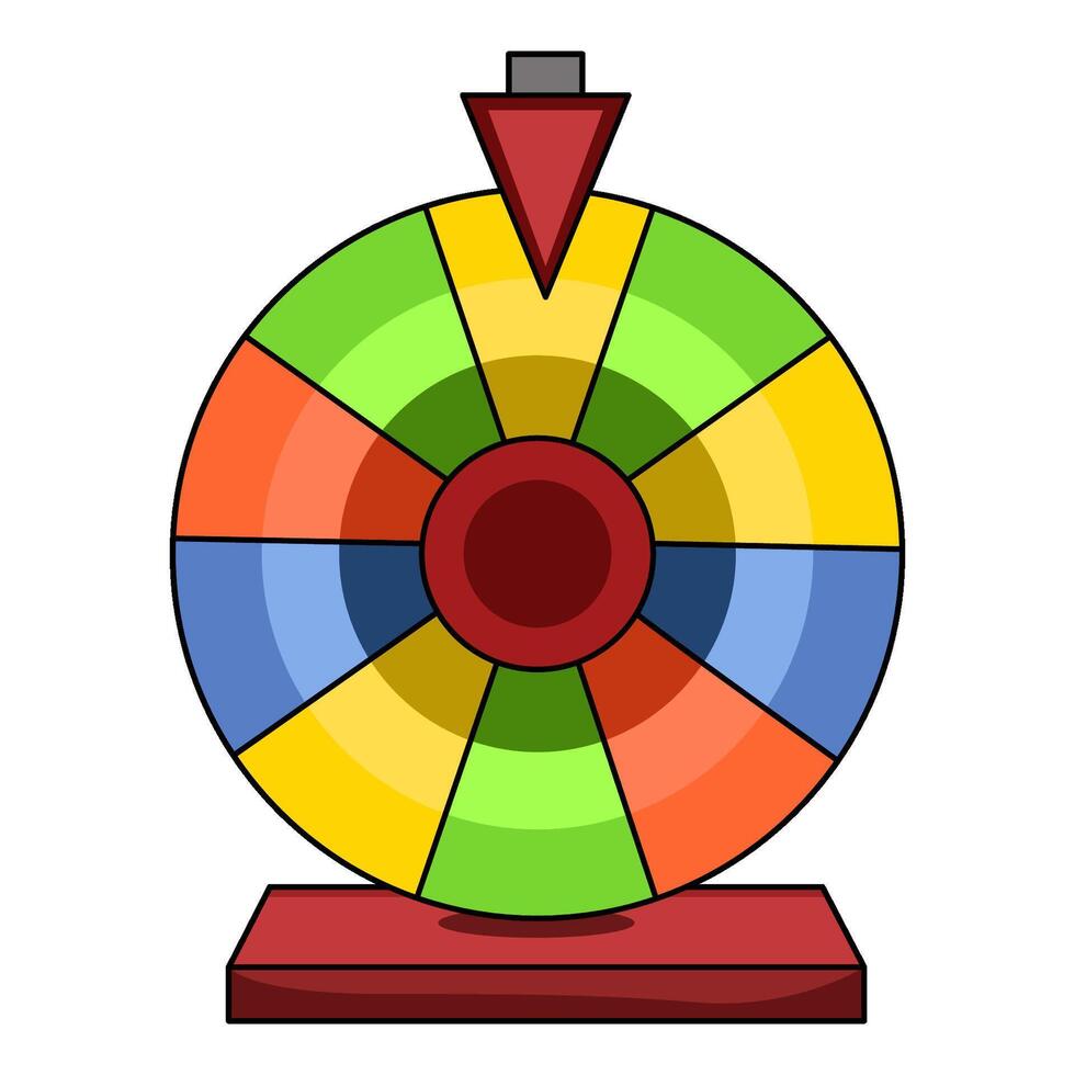 illustration of Prize Wheel vector
