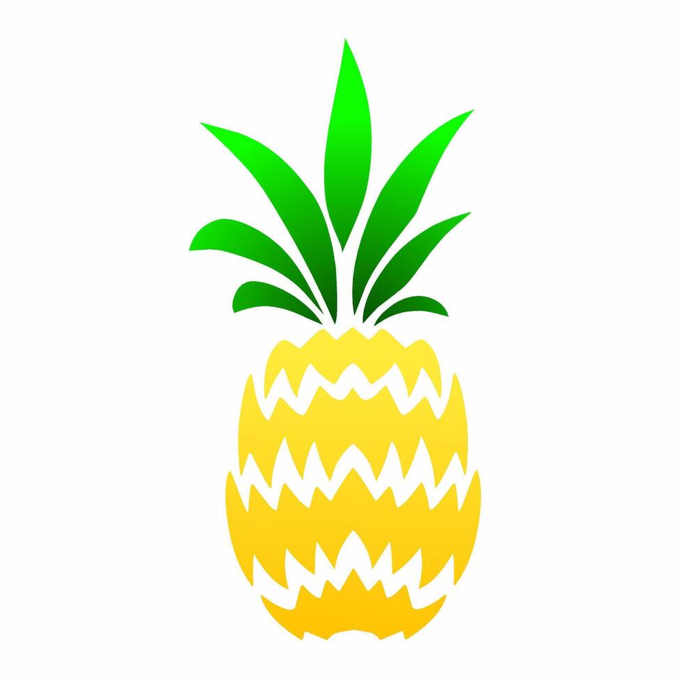 illustration graphic of tribal art design pineapple fruit vector