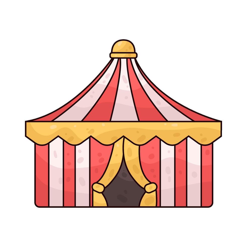 Illustration of circus tent vector
