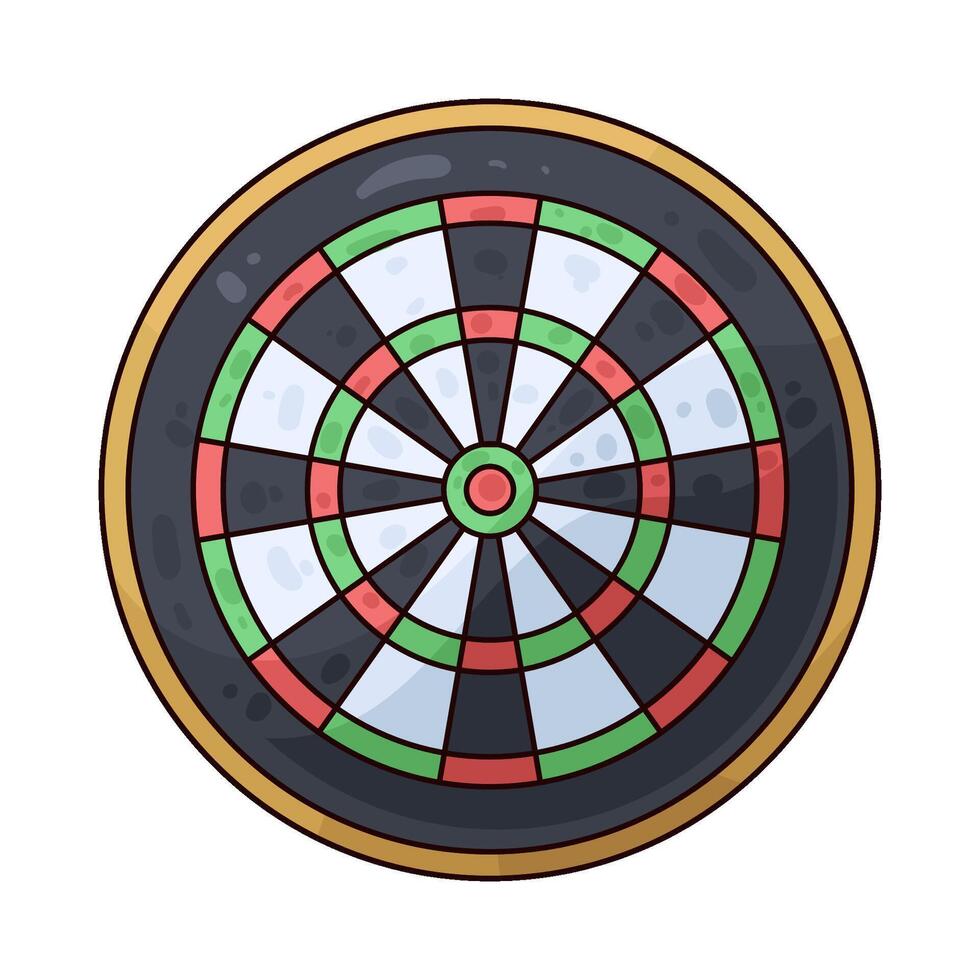 Illustration of Dart Board vector
