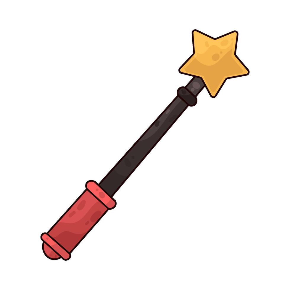 Illustration of magic wand vector