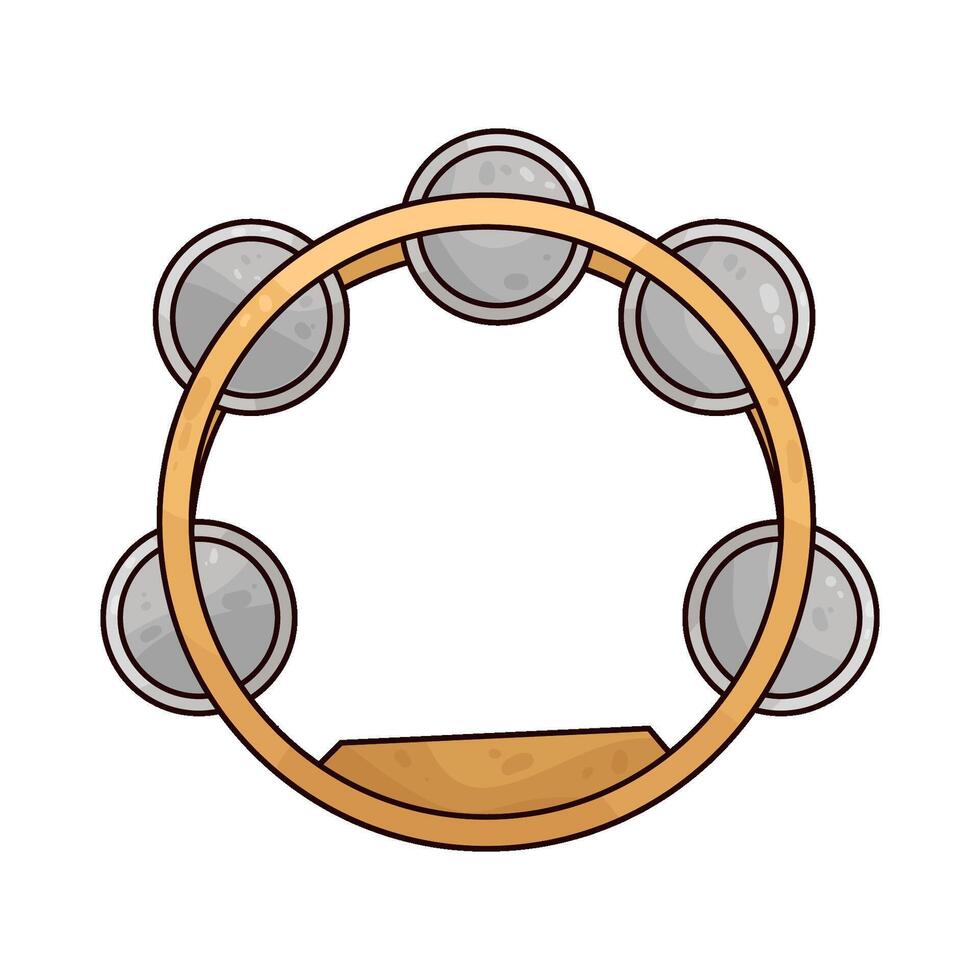 Illustration of tambourine vector