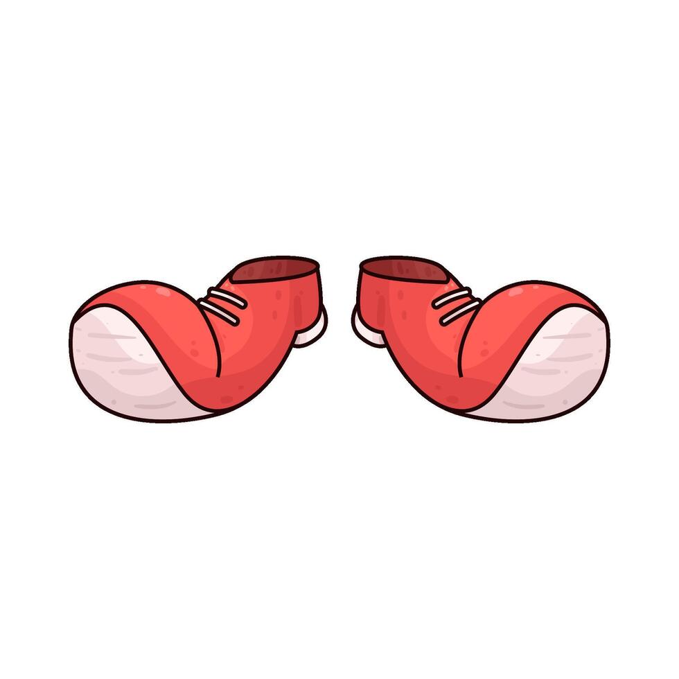 Illustration of clown shoes vector