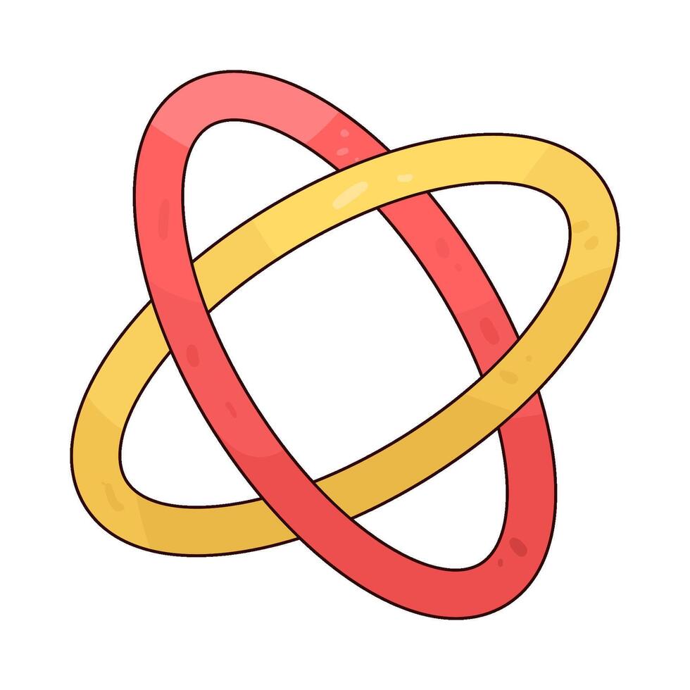 Illustration of ring toss vector