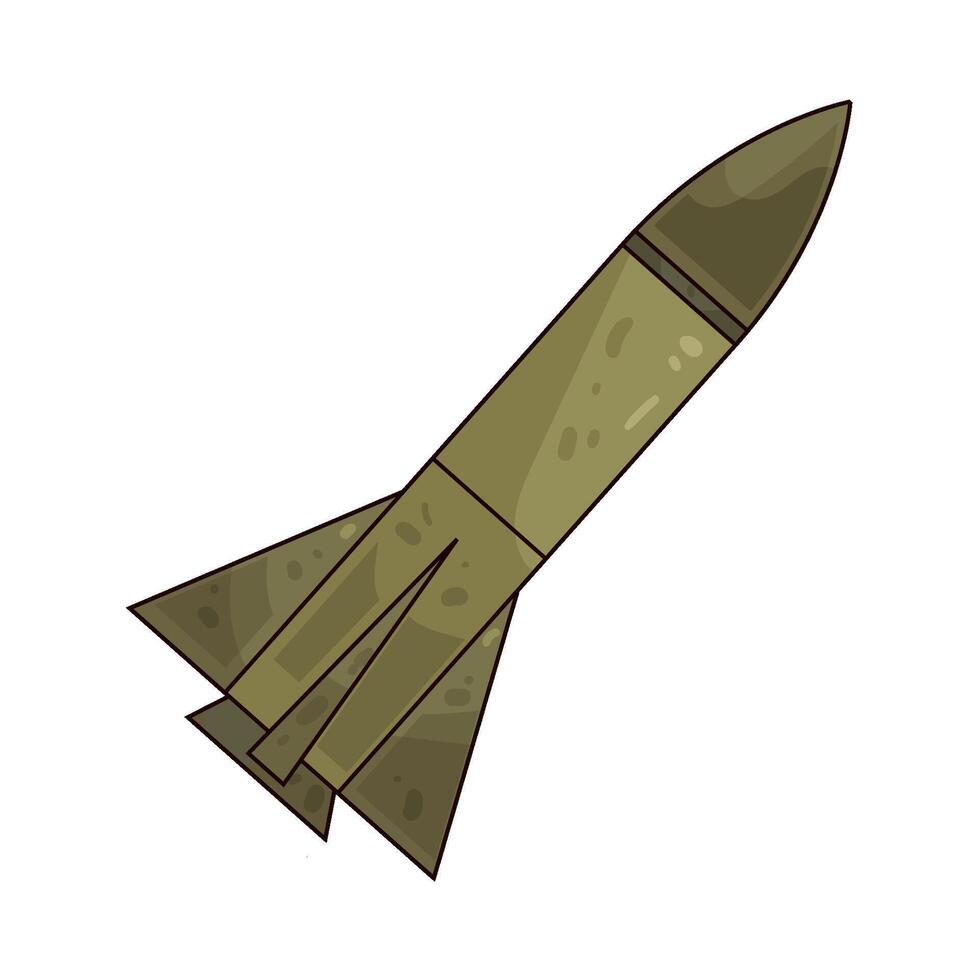 Illustration of Missile vector