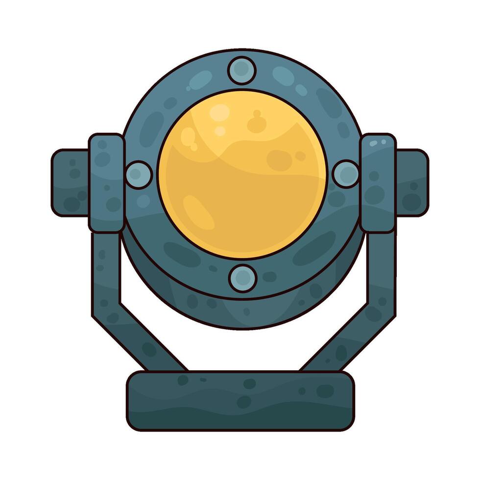 Illustration of stage spotlight vector