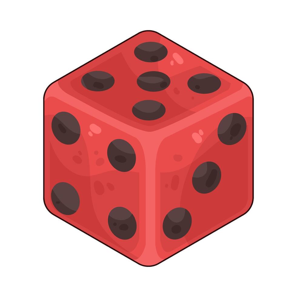 Illustration of dice vector