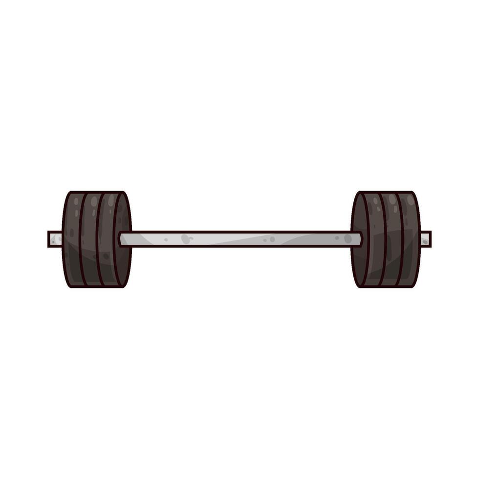 Illustration of Strongman Barbell vector