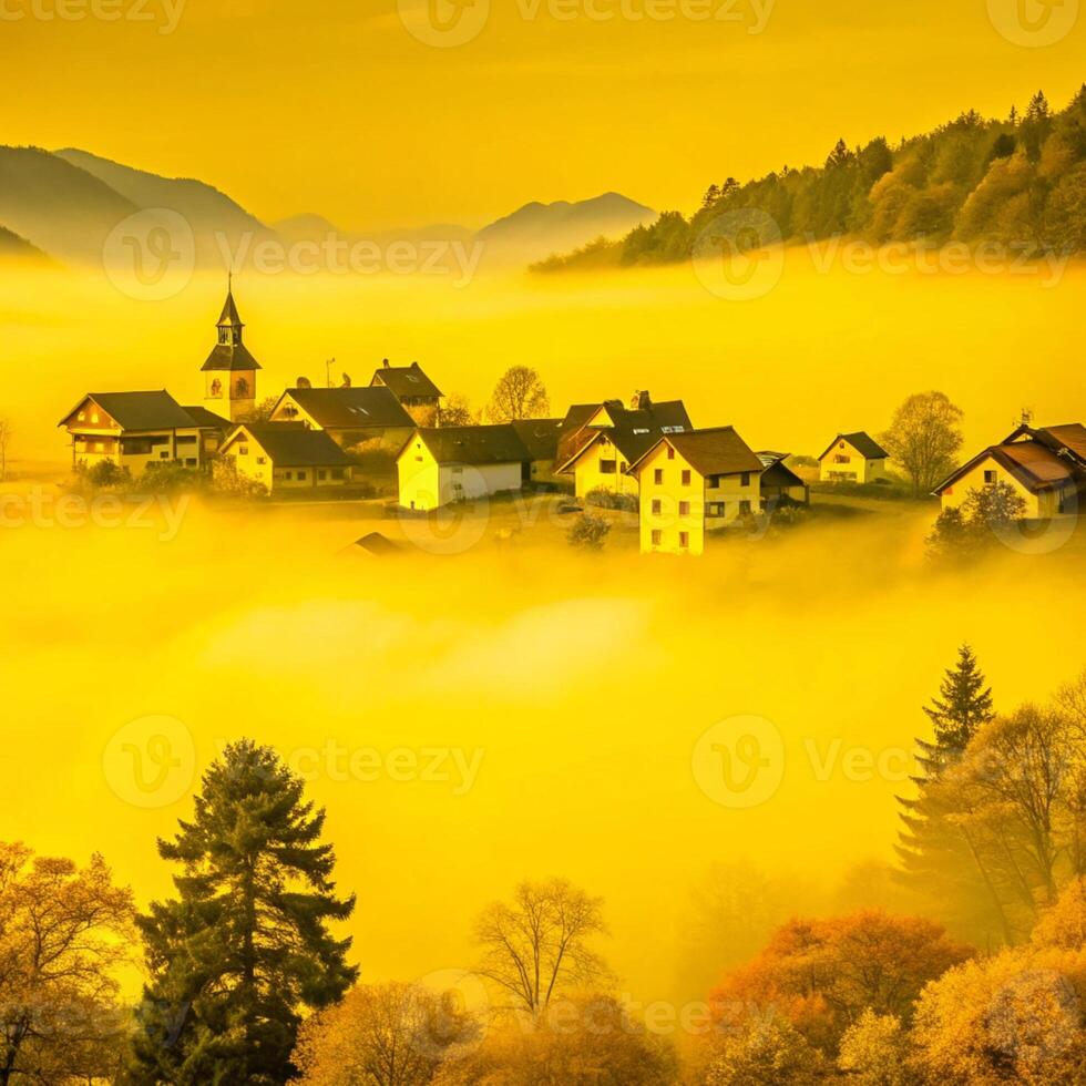 This collection of creative and unique background images captures the serene beauty of fog in nature photo