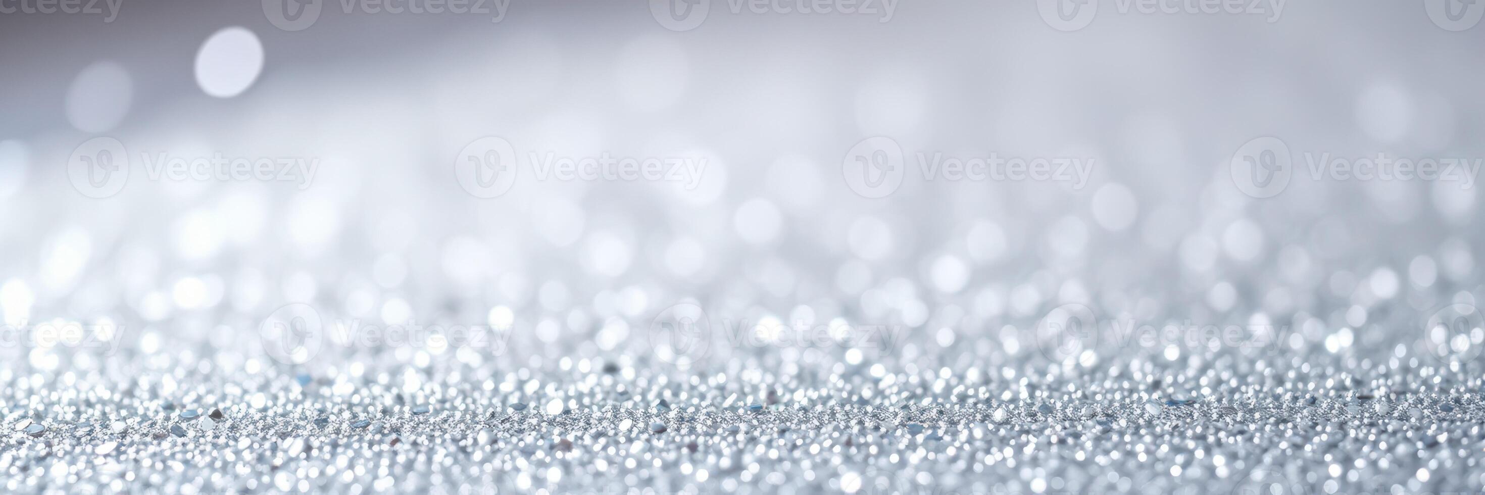 Sparkling silver texture captures light and creates a captivating visual effect in a shimmering background photo
