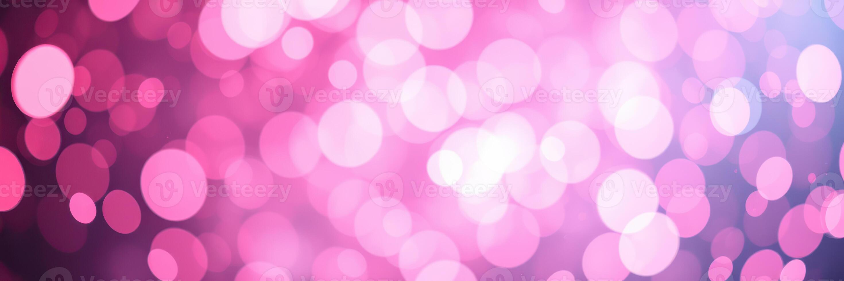 Abstract background with pink bokeh lights creates a dreamy atmosphere for creative projects photo