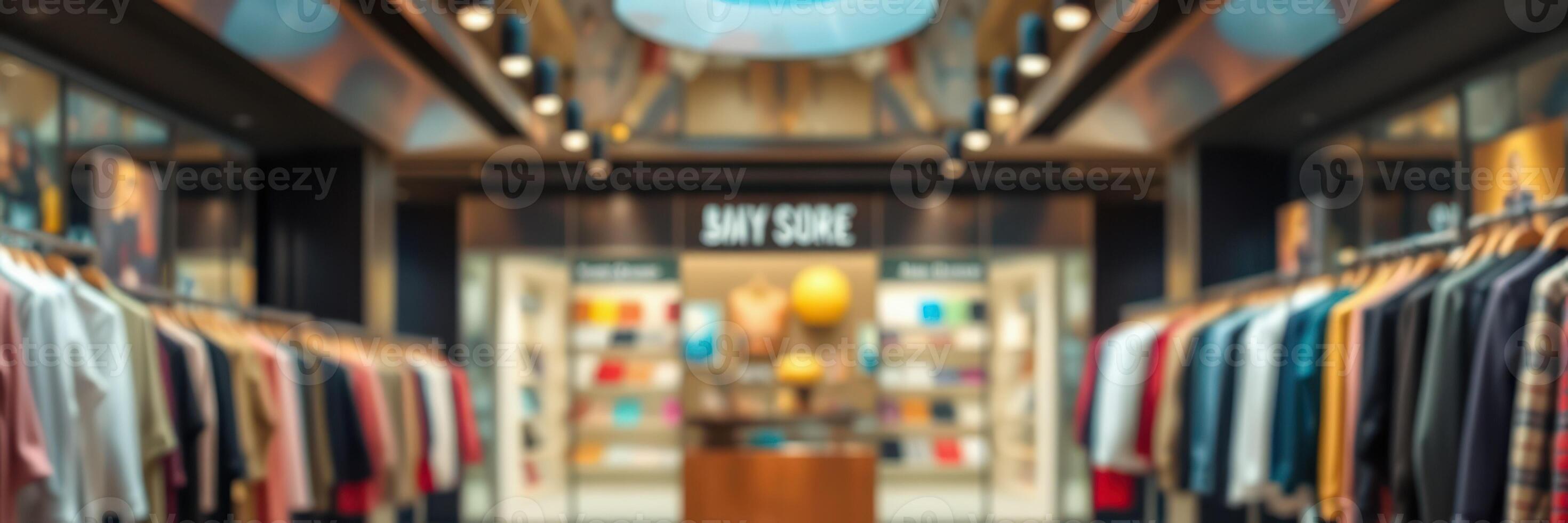 Shopping experience in a modern retail store showcasing casual clothing and accessories in an inviting atmosphere photo