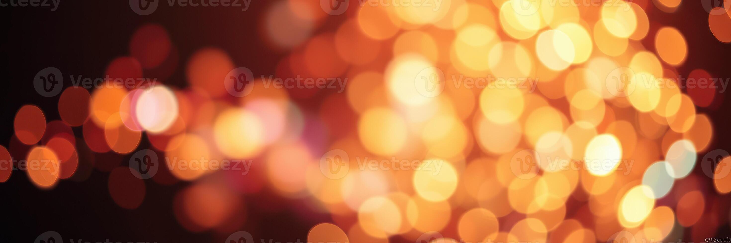Beautiful shining bokeh lights creating a warm and inviting atmosphere at a nighttime celebration photo