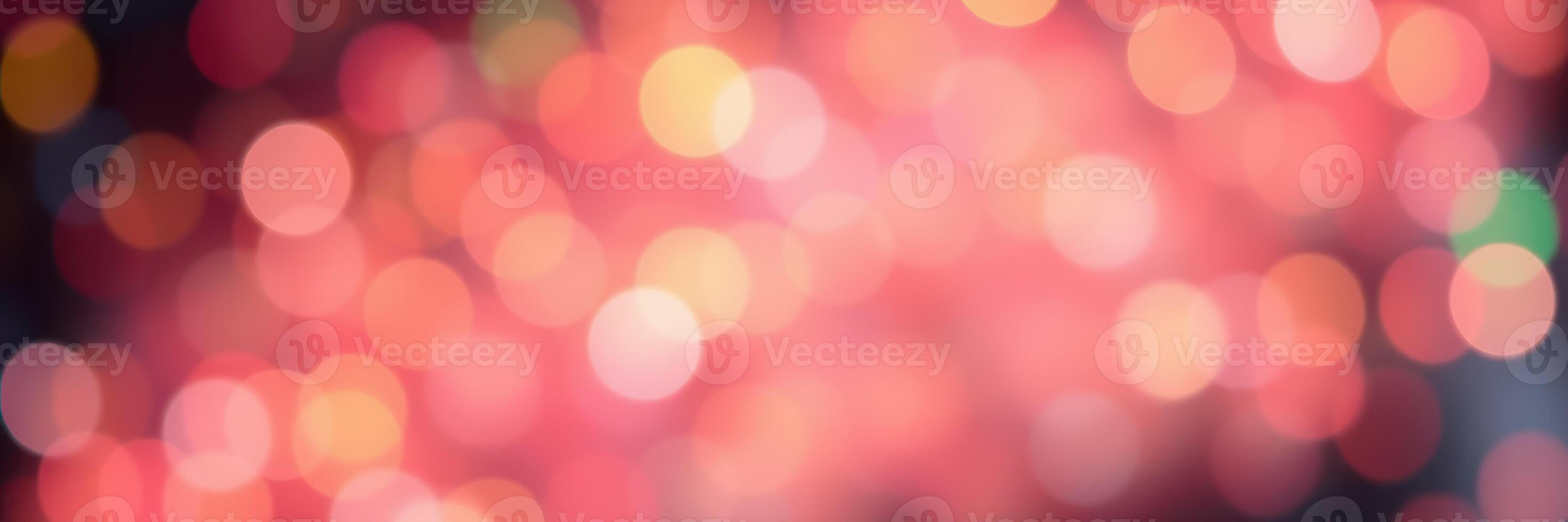 Colorful bokeh lights create a festive atmosphere during the night celebration of a cultural event photo