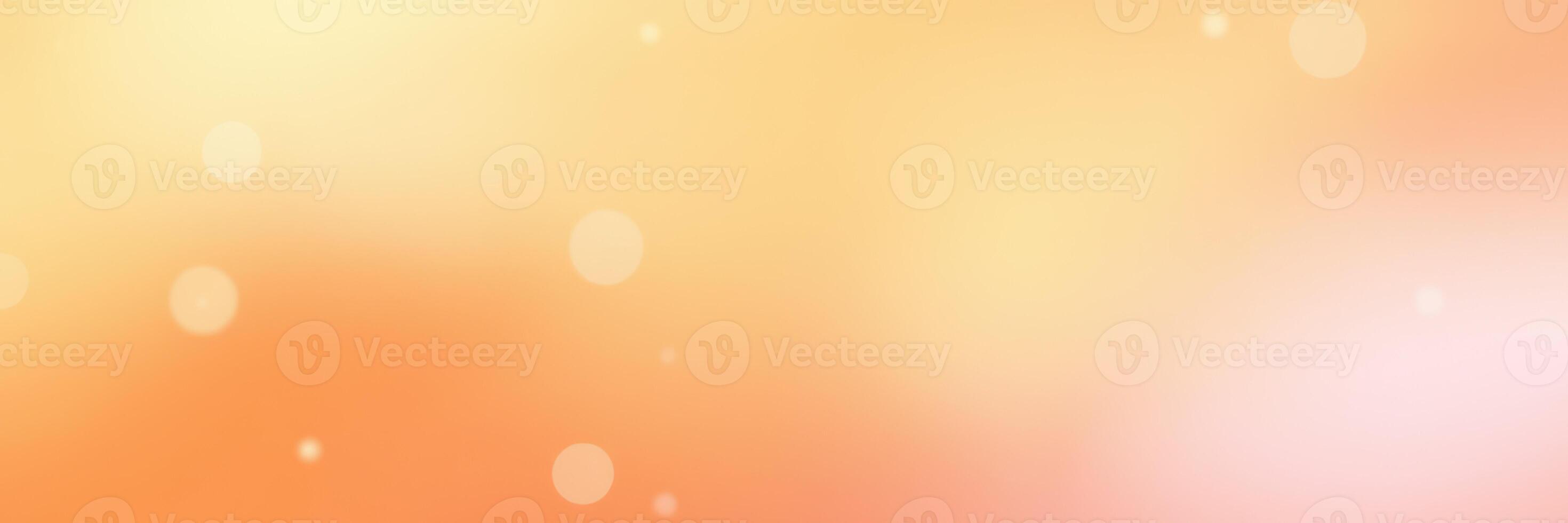 Vibrant abstract background with warm orange and soft bokeh effects creating a serene and inviting atmosphere photo