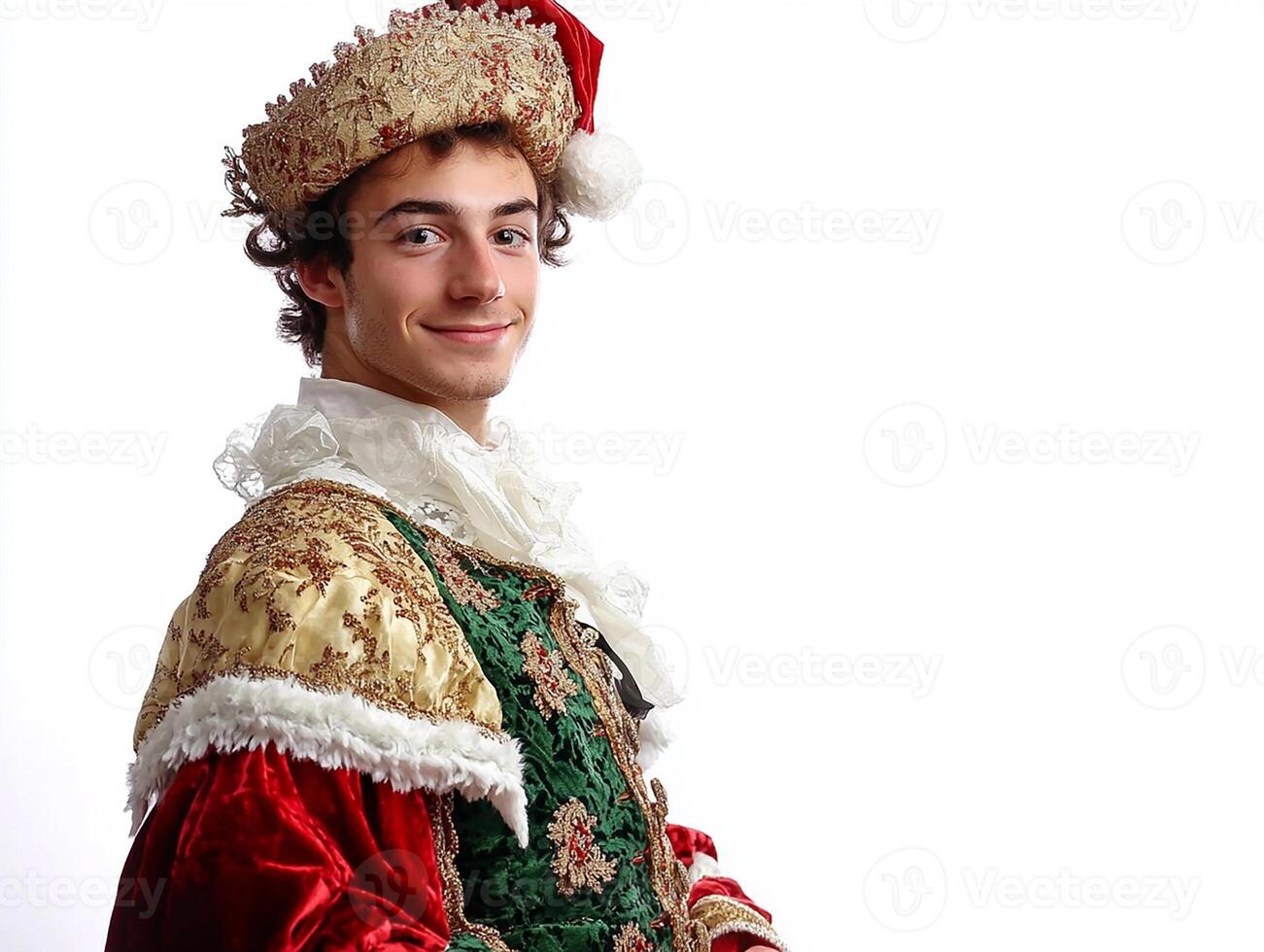 A young man dressed in a renaissance costume photo