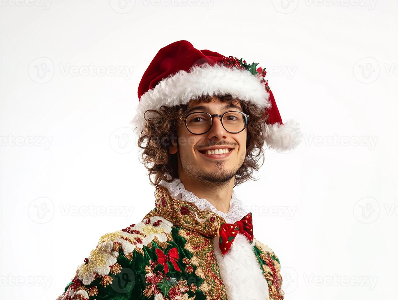 A man dressed as santa claus photo
