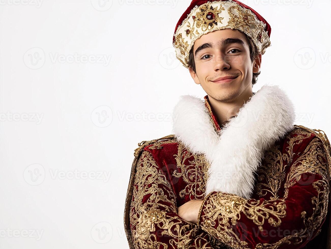 A man in a costume poses for a photo