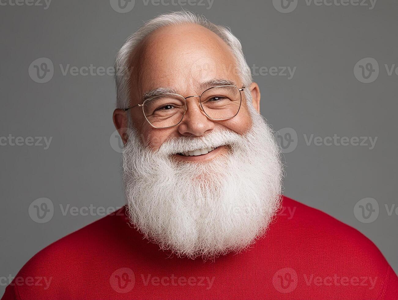 A man with a beard and glasses smiling photo