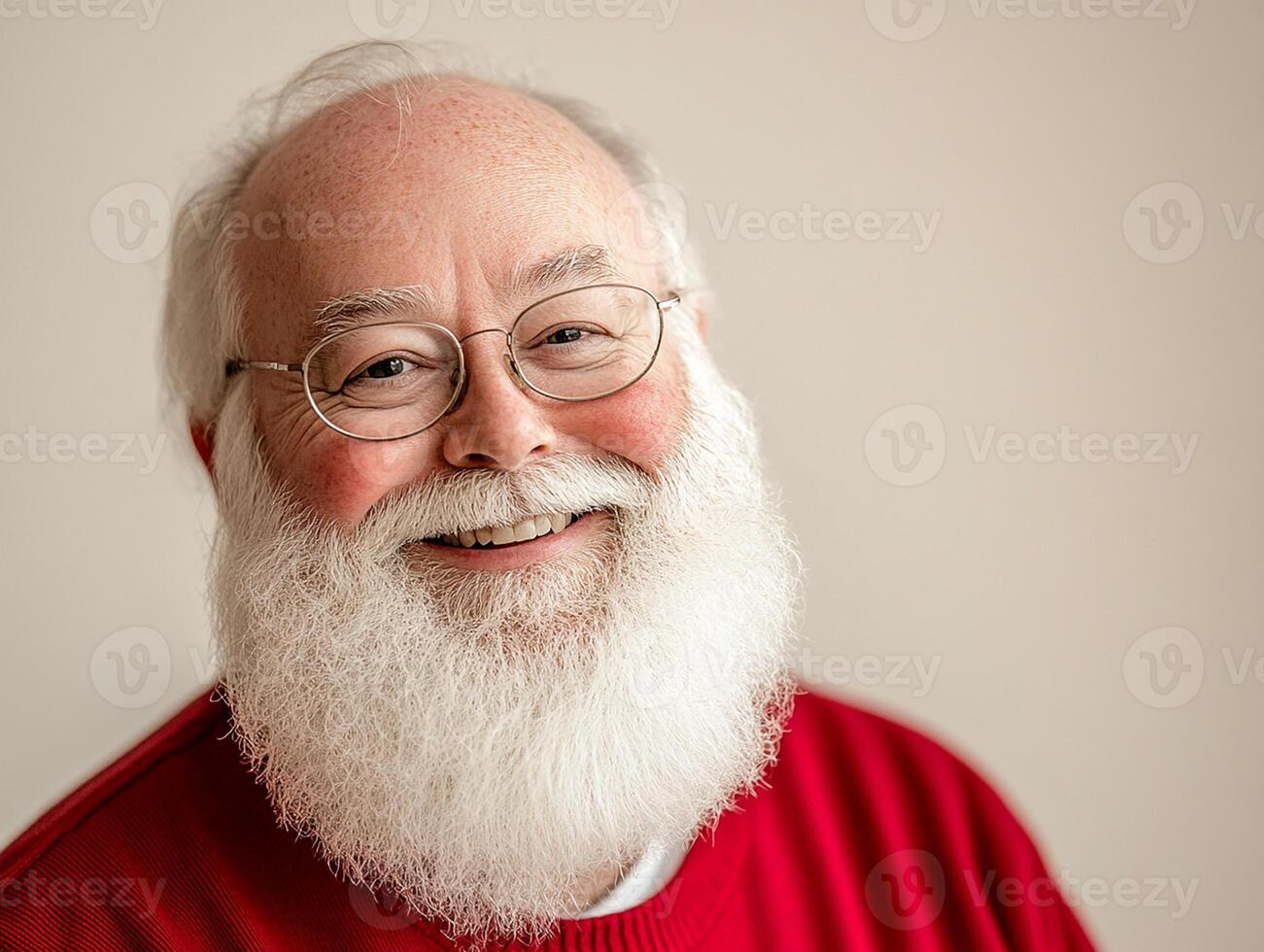 A man with a white beard and glasses photo