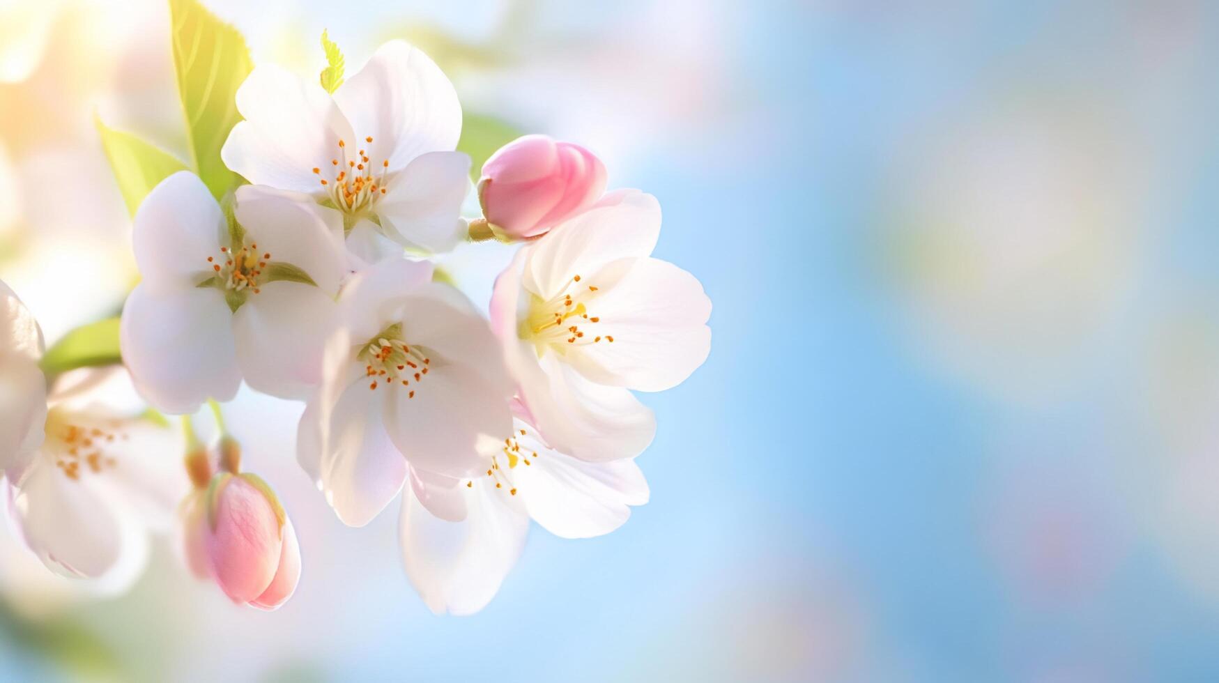 A close up of a cherry blossom photo