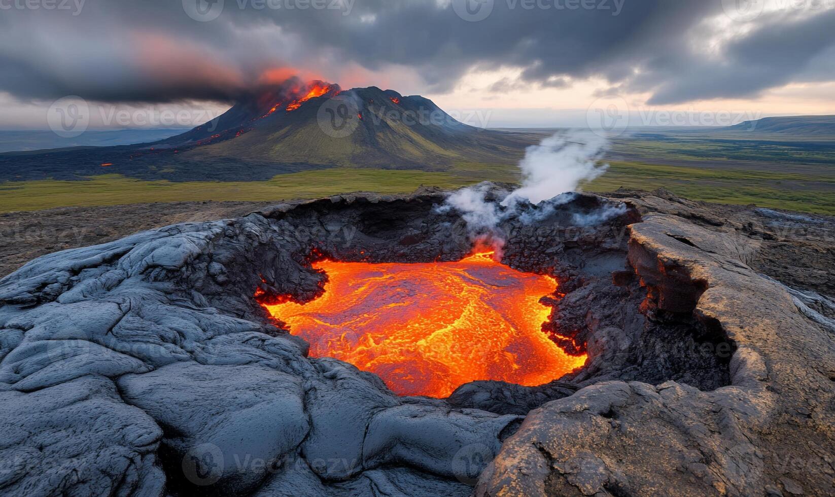 Volcano, iceland, lava, lava lake, lava, lava lake, lava lake, photo