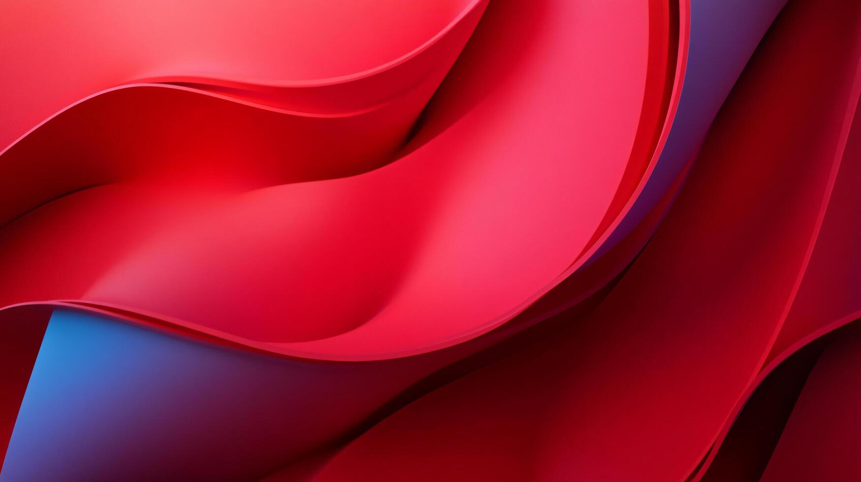 Red wave with blue and purple accents. The red wave is flowing and has a sense of movement photo
