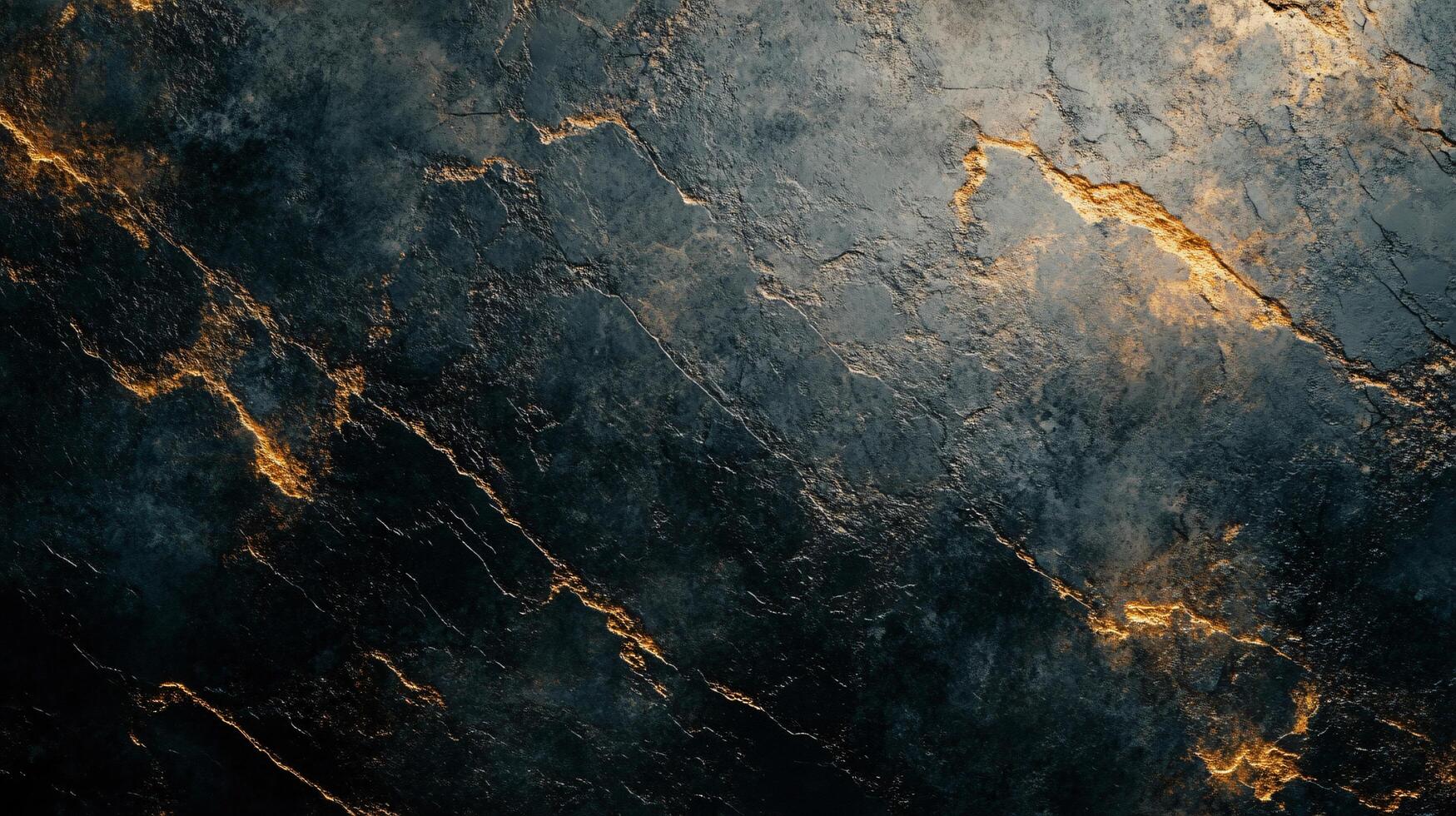 Black and orange background with a lot of texture. The background is made of stone and has a lot of cracks and crevices photo