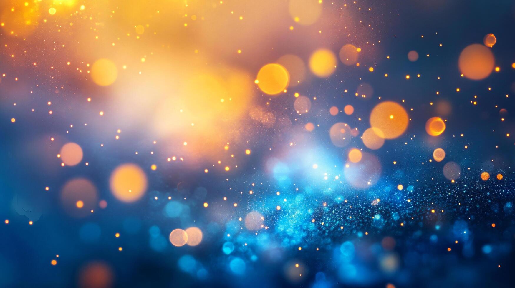 The image is a colorful and vibrant display of light and color, with a blue and yellow background. The bright colors and the way the light is scattered throughout the image create a sense of energy photo