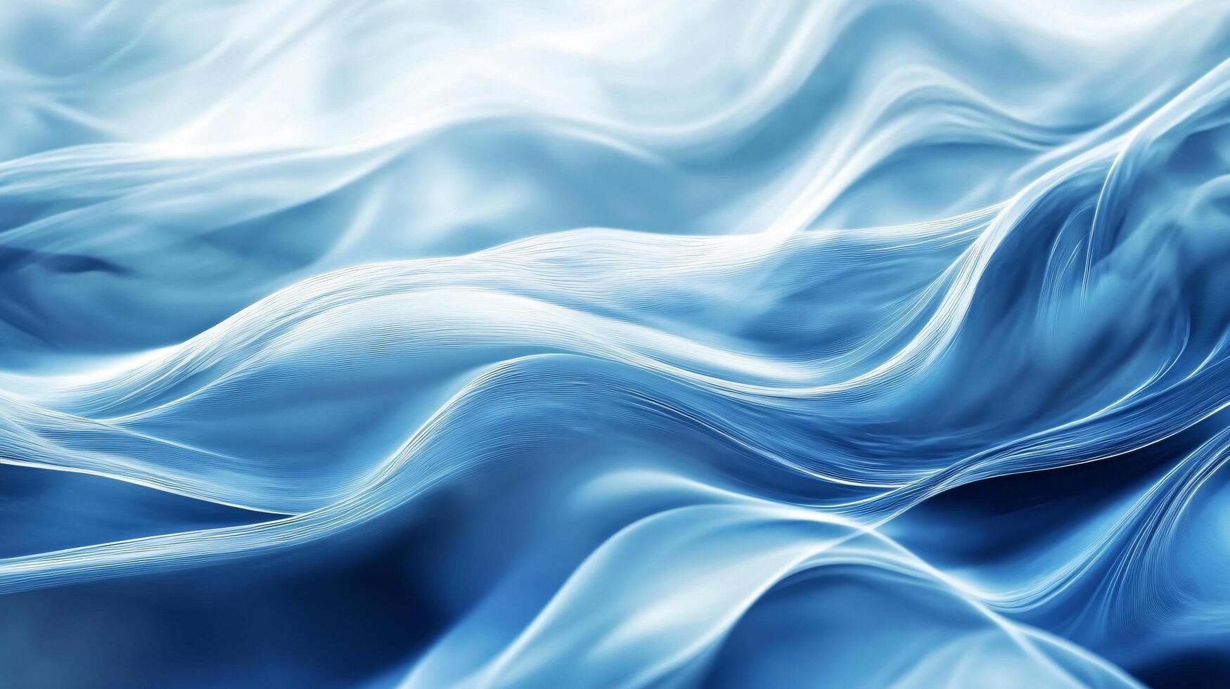 Blue wave with a white background. The blue color is very vivid and the wave is very long photo