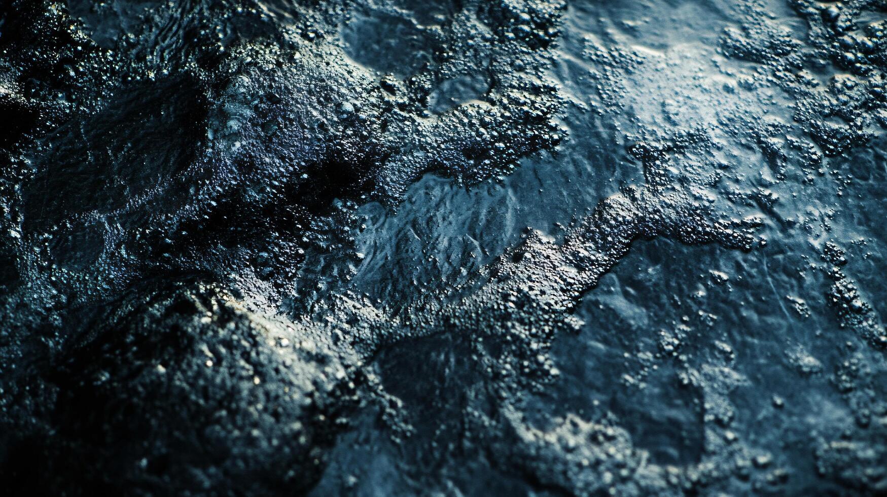 The image is of a body of water with a rocky bottom. The water is choppy and the rocks are scattered throughout the scene. Scene is calm and serene, with the water photo